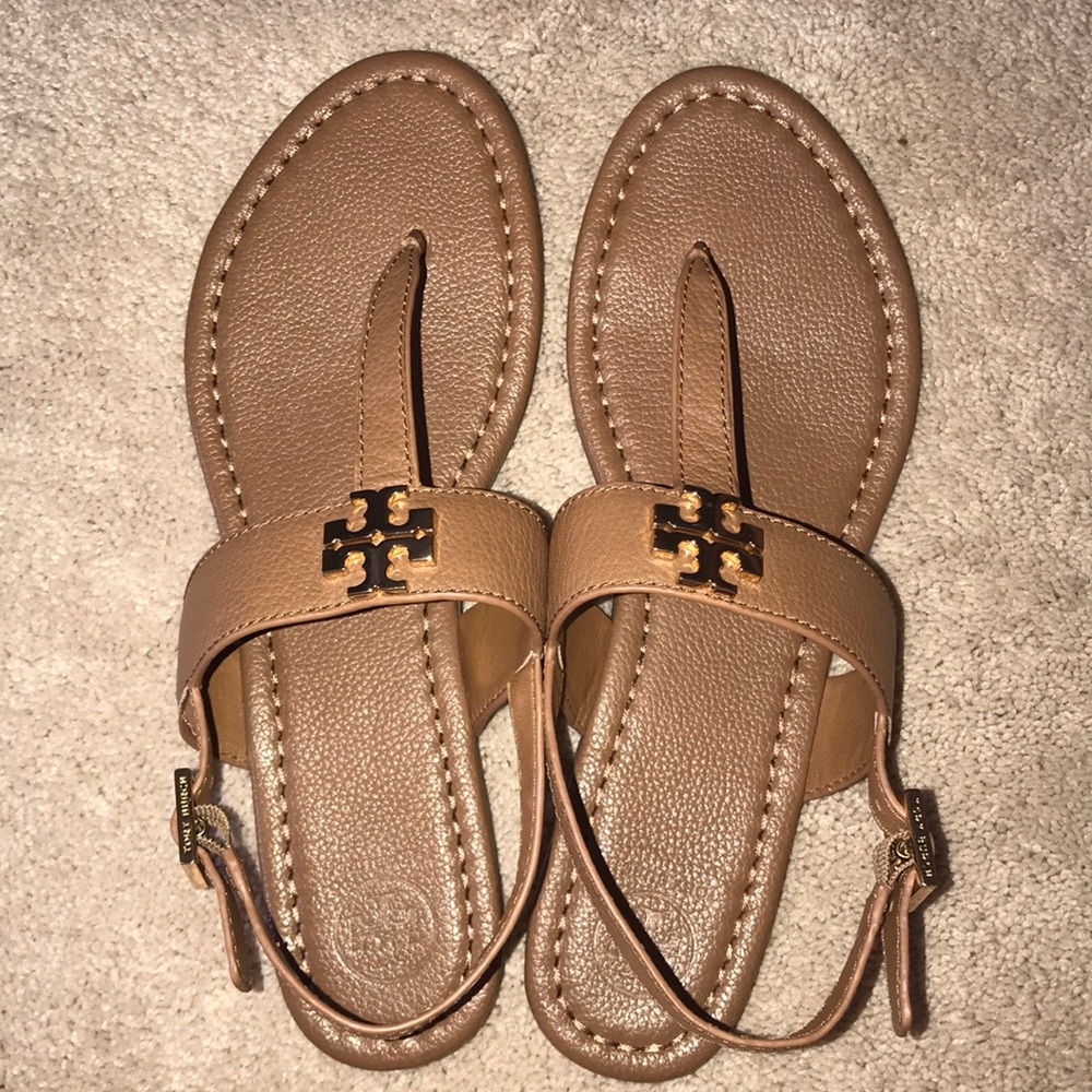 Tory Burch Tan Thong Sandals